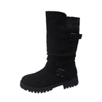 💖Black Friday Mega Deal – 50% off!💖Women's Slouchy Boots, Mid-Calf Length