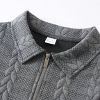 🔥New arrivals offer-Men's Casual Half-Zip Cable-Knit Sweater