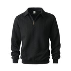 🔥New arrivals offer-Men's Casual Half-Zip Cable-Knit Sweater
