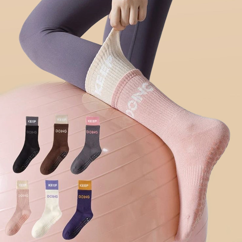 Non-Slip Grip Yoga Socks for Pilates & Barre