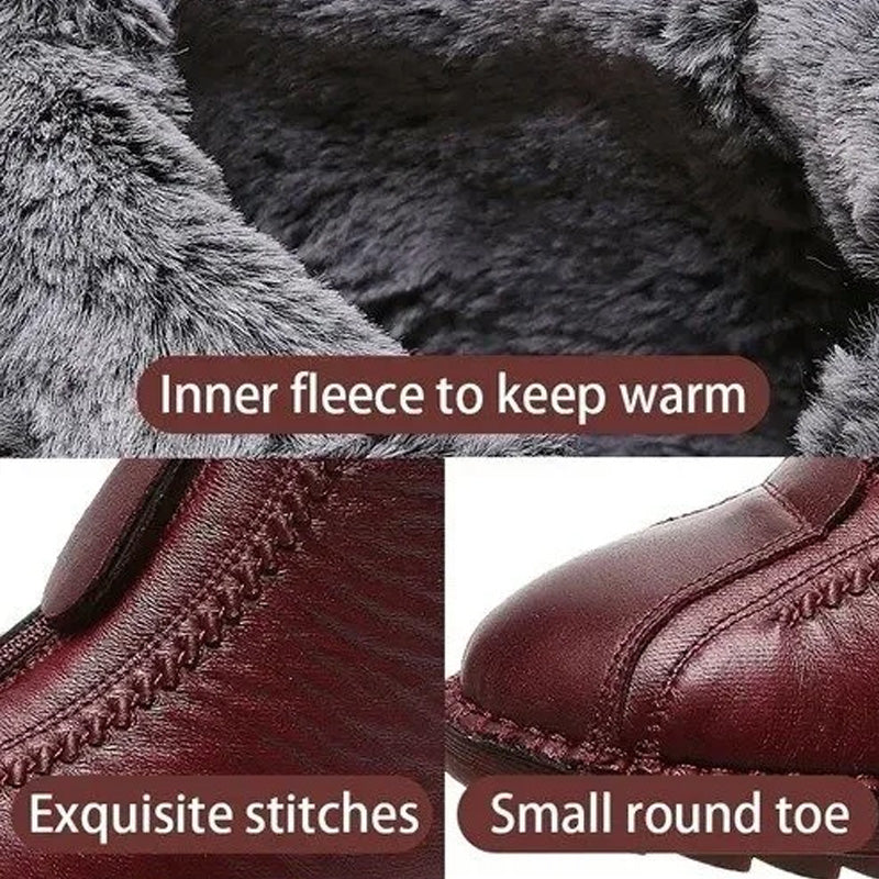👢 50% OFF NOW! ❄️ Women's Winter Warm Zipper Ankle Boots – Water-Resistant, Cozy Lining & Non-Slip Sole for Cold Days 🧥📦
