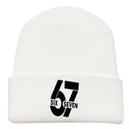 Comfortable & Warm Number 67 Graphic Beanie