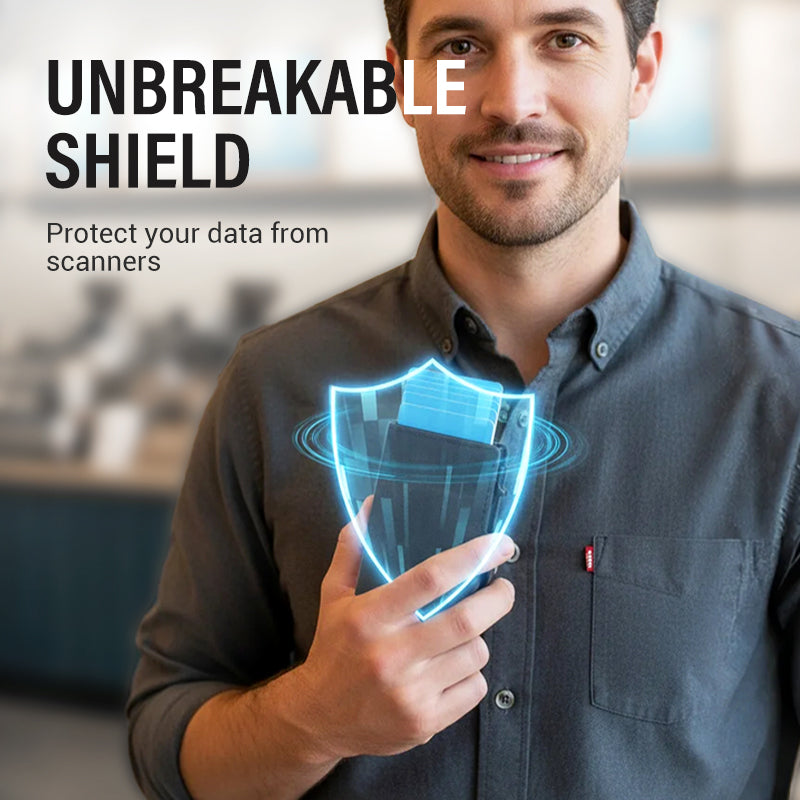 Pop-Up Card Holder with Anti-Degaussing Technology