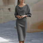 🌟💃Women’s Elegant Waist-Cinching Slimming Dress | Elegant Fit & Figure-Flattering Silhouette✨
