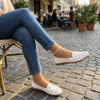 Women's Floral Hollow-Out Breathable Flat Loafers