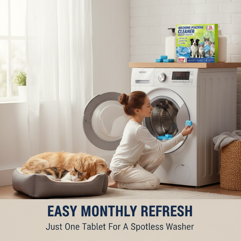 Washing Machine Cleaner Tablets for Pet Owners