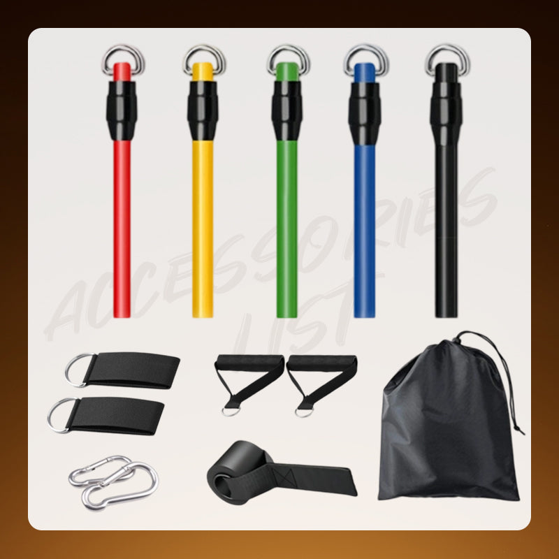 13PCS Resistance Band Set with Handle for Home Gym
