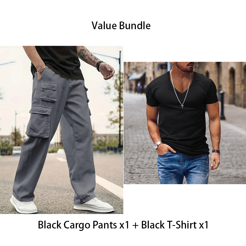 🔥Hot Sale Deals-Men's Multi-Pocket Straight-Leg Cargo Pants