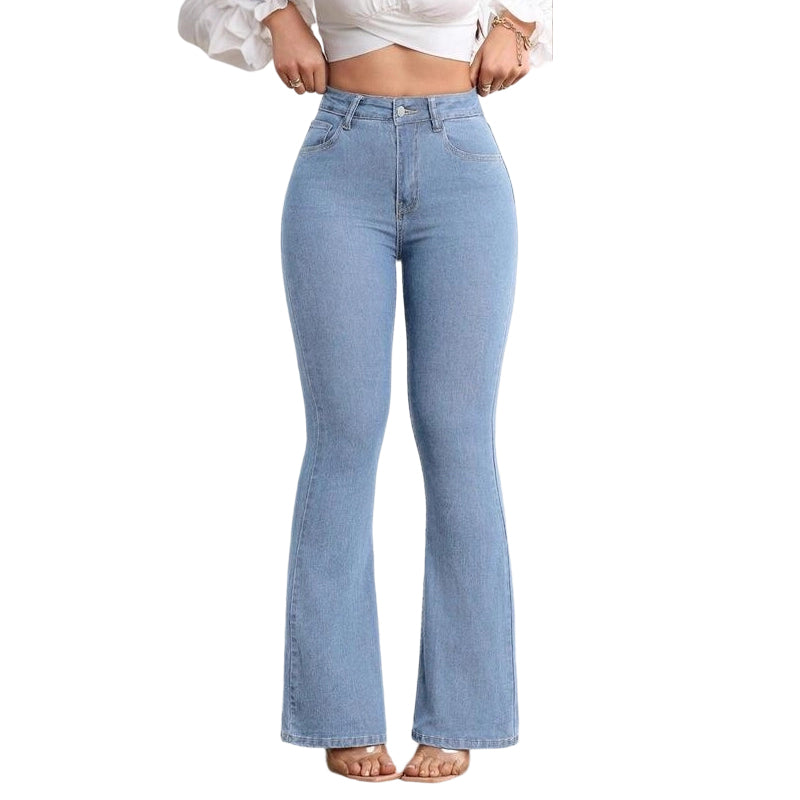 💎 50% OFF! 💎 Women's High-Waist Stretch Flare Jeans – Peach Lift, 4-Way Stretch & Leg-Lengthening Silhouette