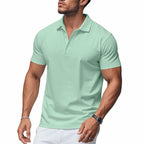 📢📢BIG SALE !!⏰50 % OFF !!Men's Quick-Dry Short-Sleeve Lapel T-Shirt