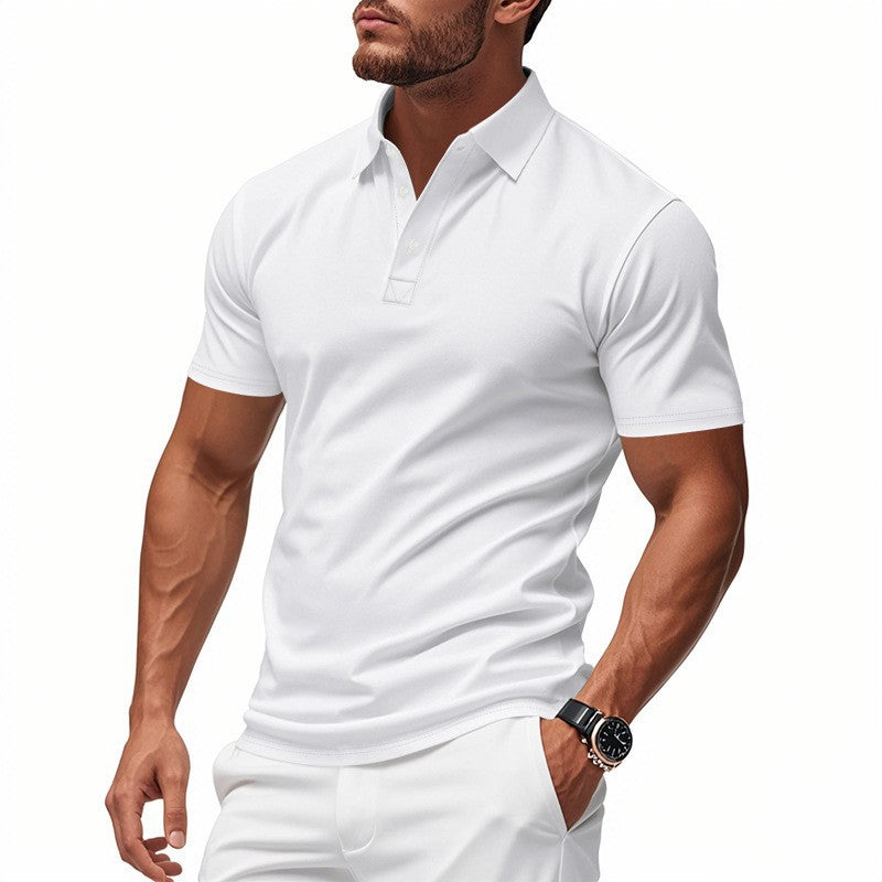 📢📢BIG SALE !!⏰50 % OFF !!Men's Quick-Dry Short-Sleeve Lapel T-Shirt
