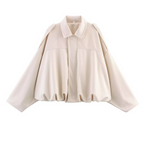 ⏰Last Day Sale 50% Off💃Women's Suede-Like Cropped Bomber Jacket