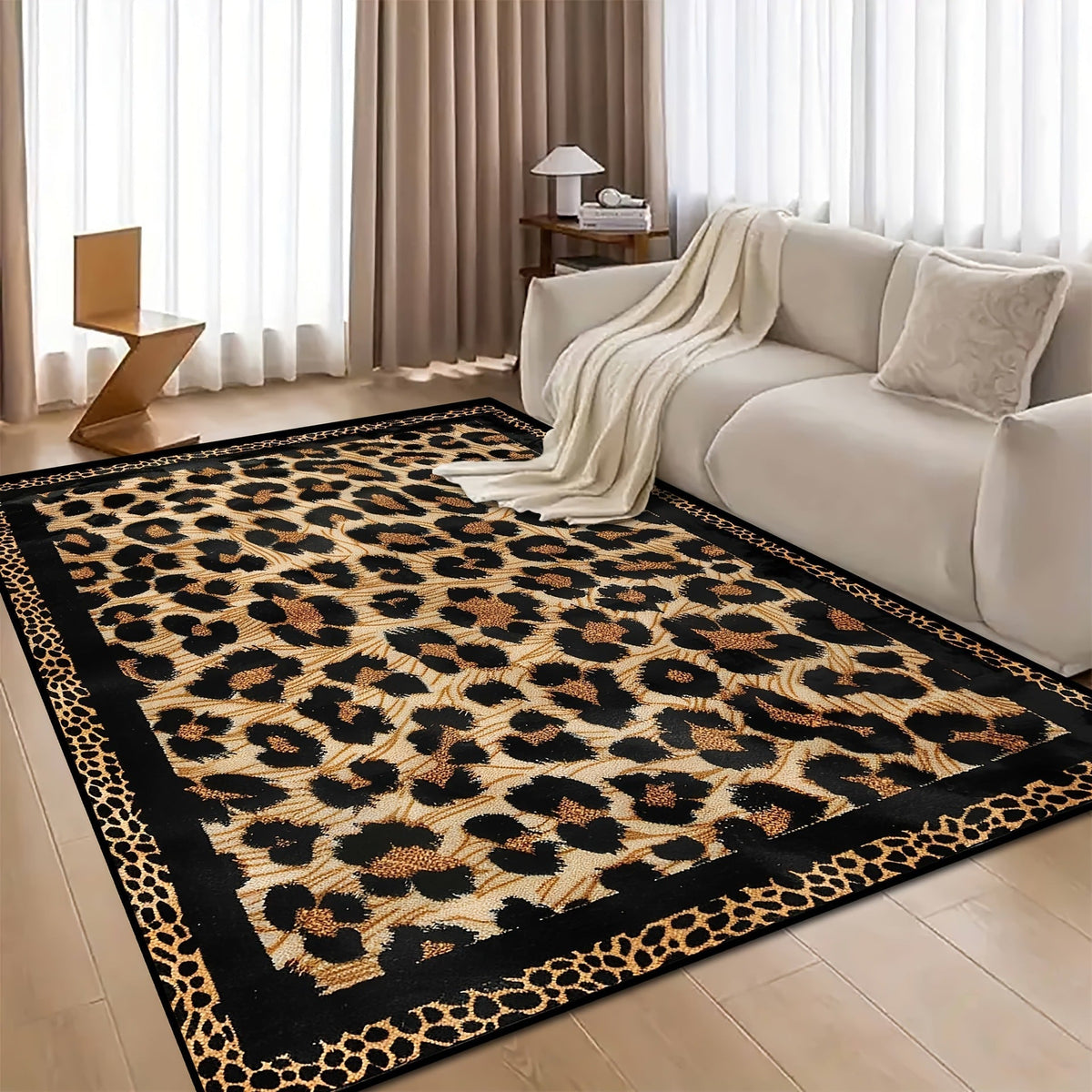 Soft Short-Pile Sofa & Coffee Table Carpet
