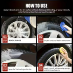 Car Tire & Trim Renewal Paste – Deep Black Shine, UV Protection & Easy Application 💎