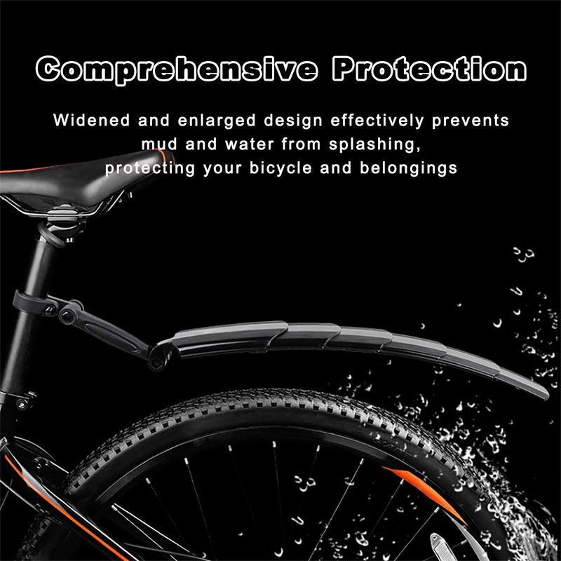 Retractable & Adjustable Bicycle Mudguard Set