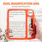 Rechargeable LED Magnifying Glass with 3 Light Modes