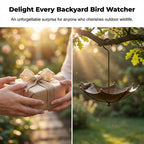 🐦 LIMITED-TIME 50% OFF! ✨ Hanging Umbrella Bird Feeder & Bath – Dual-Use, Rust-Resistant, Vintage Garden Decor ☂️
