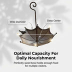 🐦 LIMITED-TIME 50% OFF! ✨ Hanging Umbrella Bird Feeder & Bath – Dual-Use, Rust-Resistant, Vintage Garden Decor ☂️