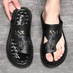 👣 LIMITED TIME 50% OFF! 🌿 Breathable Soft Leather Outdoor Sandals for Men (Plus Sizes) – Supportive, Non-Slip, Slip-On 🌲