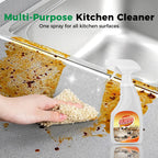 🧼New Multi-purpose High-efficiency Cleaner,kitchen degreaser with Nozzle,grease cleaner for Kitchen, Oven, Stove, Range Hood, etc. Cleaning