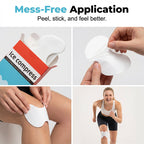 Rapid Relief Ice Compress Knee Patches (8-Pack)