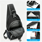 📢📢This Week's Special Price:$27.99!!🔥✨UnisexMen's Outdoor Sling Bag – Multi-Pocket, Water-Resistant & Breathable – Perfect for Travel & Daily Use