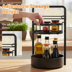 🔥2026 Hot Sale 50% OFF✨⚡ 50K+ SOLD! 🎁Multi-Functional Rotating Storage for Kitchen Perfect For Spices, Jars, Bottles & Condiments! 🍾✨🌿