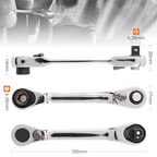 Compact Reversible Ratchet Spanner Tool 🛠️ Pocket-Sized, Perfect for Quick Jobs 🔩