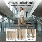 ⏳Limited-time 50% off⏰Women's Pleated Lantern Pants with Ruffled Cuffs👖