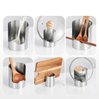 🔥50% OFF🍳 Multifunctional Kitchen Utensil Organizer | Heavy-Duty Stainless Steel for Sturdiness · Space-Saving Vertical Design · Easy to Clean and Oil-Resistant