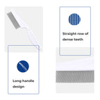 🐾🛁 Multifunctional Pet Grooming Comb – Tear Stain & Flea Removal with Fine Stainless Steel Needles ✨