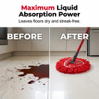 🧹 Chenille Spin Mop Head Replacement – Ultra-Absorbent Microfiber Refill Pads | Wet & Dry Use | Machine Washable | Fits Most Spin Mops ✨