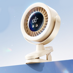 🔥50% OFF🔥 USB Powered Wall-Mountable Personal Fan | Smart Digital Display | Quiet Turbo Cooling | Flexible Clamp & Omnidirectional Pivot 🌬️❄️