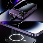🔋⚡ 22.5W power bank – magnetic, slim, charges 3 devices at once!