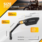 ⏳Time-Limited Special⏰360° Rotatable Bicycle Rearview Mirror – Shock-Absorbing Arm, Weather-Resistant, Universal Mount 🛡️