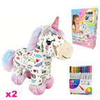 DIY Color-In Unicorn Plush Toy Kit