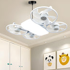 3-Speed E27 Drone Model Fan Light with Remote