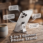 ⌛Limited-Time Offer-3-IN-1 SPINNER PHONE STAND