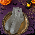 🎉 2026 Sale — Over 34,000 Sold! 🎃 Breathable Halloween Crew Socks – Pumpkin Detail & Unisex Fit 🧦