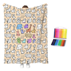 Creative Cozy Coloring Blanket Kit