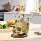 Creative Skull Resin Knife Holder