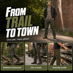 👖 More Storage, Easy Movement | Men's Straight-Leg Utility Cargo Pants