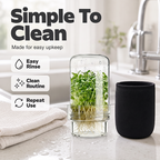 🌱 Grow Fresh Sprouts At Home – Glass Sprouting Jar Kit With Blackout Sleeve🥗