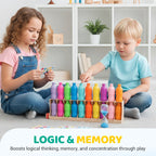 Rainbow Bottle Color Matching Game Toy Set