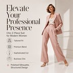 🍂🧥Seasonal Style - Casual 2-Piece Blazer & Trousers – Breezy Comfort & Clean Silhouette for Autumn