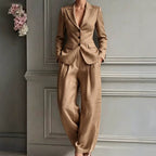 🍂🧥Seasonal Style - Casual 2-Piece Blazer & Trousers – Breezy Comfort & Clean Silhouette for Autumn