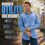 Bestseller🏆👔 Classic Cotton Shirt with Denim Aesthetic – Relaxed Silhouette & Timeless Style for Everyday Wear