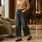 🌸Hot Sale 50% OFF💖Women's Casual Straight-Leg Cropped Jeans