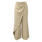 🌸Hot Sale 50% OFF💖Women's High Waisted Asymmetric Wrap Suit Pants