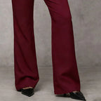 Women's Elegant Flared Suit Pants